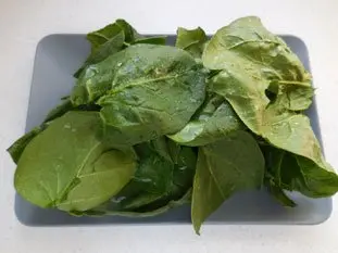 Soupe aux épinards frais : Étape 3
