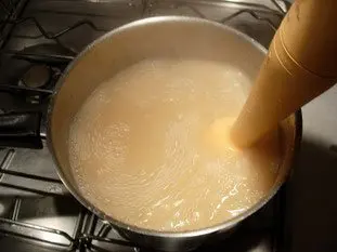 Potage aux navets et à la purée de sésame : Étape 3