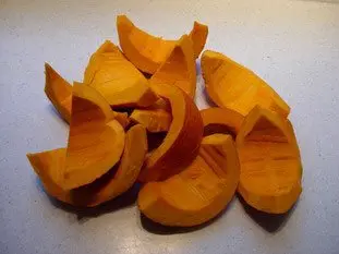 Soupe au potiron-potimarron : Étape 1