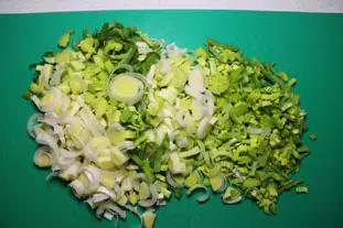 Velouté potimarron-poireaux : Étape 2