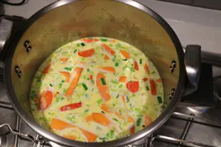 Velouté potimarron-poireaux : Étape 6