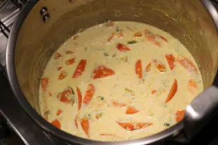 Velouté potimarron-poireaux : Étape 7