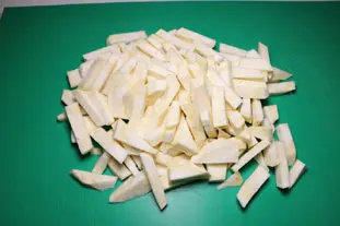 Potage d'automne potimarron-céleri : Étape 1