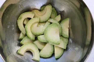 Tarte fine à l'avocat : Étape 6