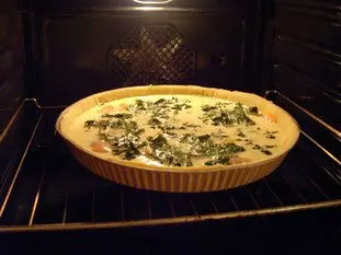 Quiche saumon-épinards : Étape 10