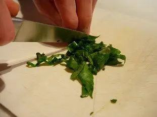 Quiche saumon-épinards : Étape 3