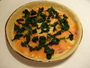 Quiche saumon-épinards : Étape 4