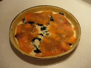 Quiche saumon-épinards : Étape 6