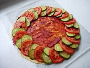 Tarte fine aux tomates et courgettes : Étape 6