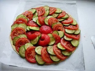 Tarte fine aux tomates et courgettes : Étape 7