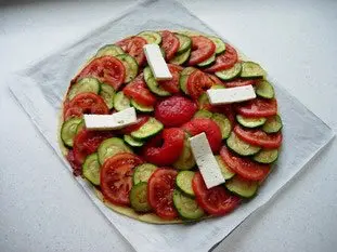 Tarte fine aux tomates et courgettes : Étape 8