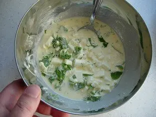 Tarte fine courgettes-menthe : Étape 6