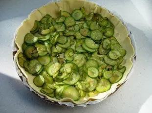 Tarte fine courgettes-menthe : Étape 7
