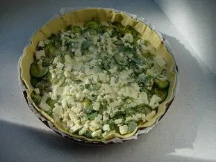 Tarte fine courgettes-menthe : Étape 8