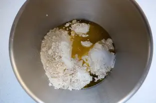 Pâte à pizzas : Étape 1