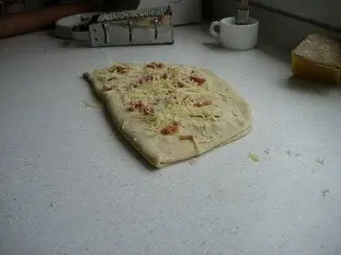 Fougasse aux lardons et au Comté : Étape 11