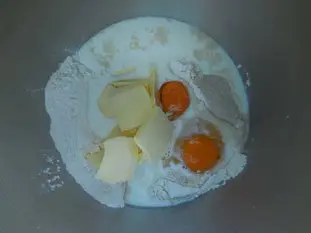 Pains pour hamburger : Étape 1