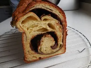 Brioche feuilletée au chocolat