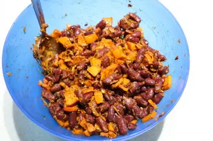 Tortillas au potimarron et haricots rouges : Étape 7