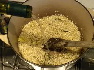 Risotto aux petit-pois "Mantecare" : Étape 7