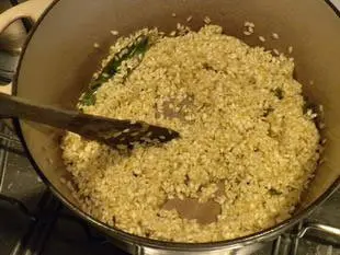 Risotto aux petit-pois "Mantecare" : Étape 8