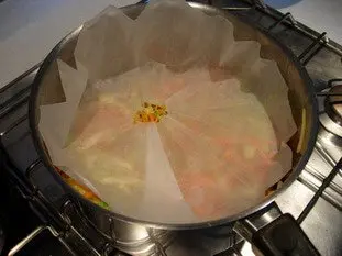 Pétales de poisson, julienne de légumes et beurre blanc : Étape 10