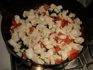 Pétales de poisson, julienne de légumes et beurre blanc : Étape 13