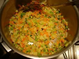 Noix de Saint-Jacques aux légumes croquants, sabayon au savagnin réduit : Étape 13