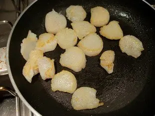 Noix de Saint-Jacques aux légumes croquants, sabayon au savagnin réduit : Étape 15