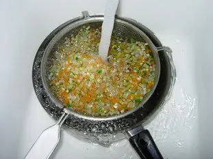 Noix de Saint-Jacques aux légumes croquants, sabayon au savagnin réduit : Étape 5