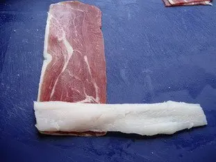Roulés de poisson au jambon fumé : Étape 2