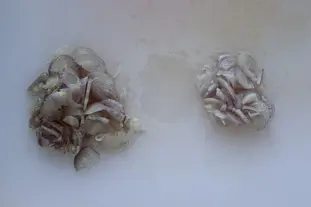 Coques et chou vert à la crème fumée : Étape 3