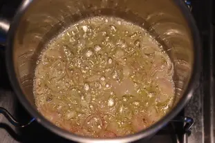 Coques et chou vert à la crème fumée : Étape 5