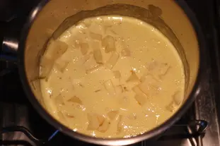 Coques et chou vert à la crème fumée : Étape 7