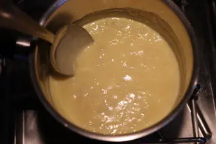 Coques et chou vert à la crème fumée : Étape 8