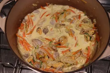 Marmite de coquillages et petits légumes à la bretonne : Étape 8
