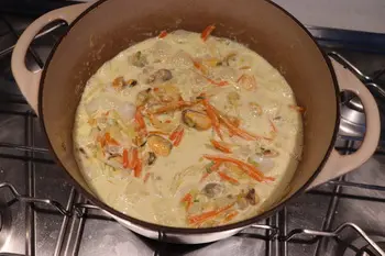 Marmite de coquillages et petits légumes à la bretonne : Étape 9