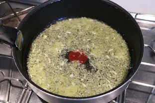 Moules au riz noir : Étape 4