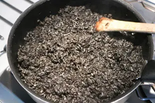 Moules au riz noir : Étape 8