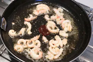 Oeufs brouillés aux langoustines et pointes d'asperges : Étape 3