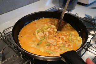 Oeufs brouillés aux langoustines et pointes d'asperges : Étape 7