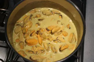 Curry de moules au chou : Étape 11