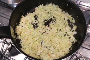 Curry de moules au chou : Étape 7