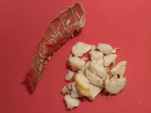 Langoustes Thermidor : Étape 1