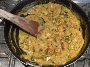 Curry de crevettes express : Étape 9