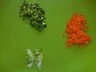 Croustillants de crevettes : Étape 1