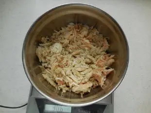 Gâteau de crabe : Étape 1