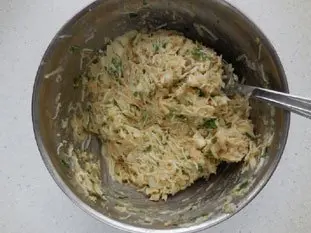 Gâteau de crabe : Étape 4