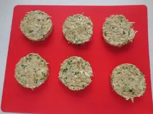 Gâteau de crabe : Étape 6
