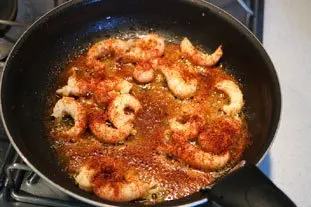 Langoustines bien relevées : Étape 4